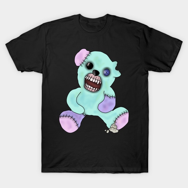 Zombie creepy kawaii teddy bear T-Shirt by Becky-Marie